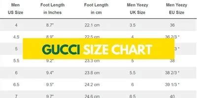 size guide gucci|Gucci ace size chart.